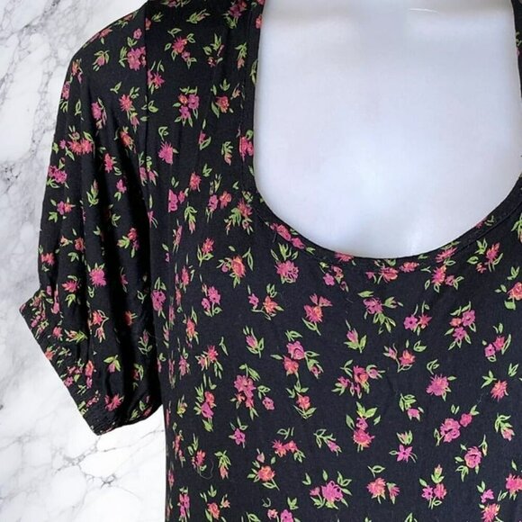 NastyGal Floral Print Square Neck Fitted Jumpsuit - Picture 11 of 12